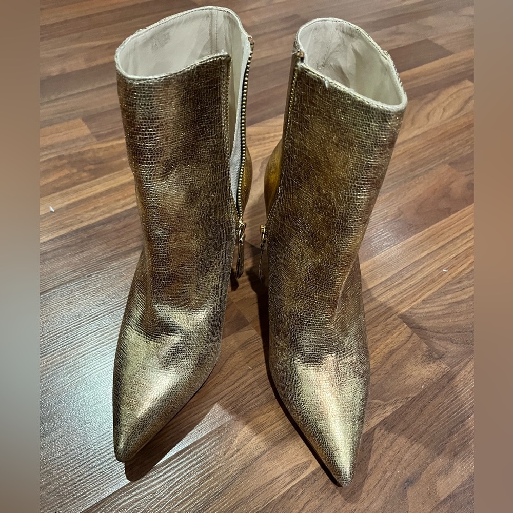 Zara gold boots